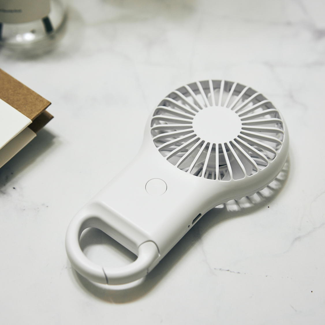 

Carabiner Style Portable Mini Fan - White