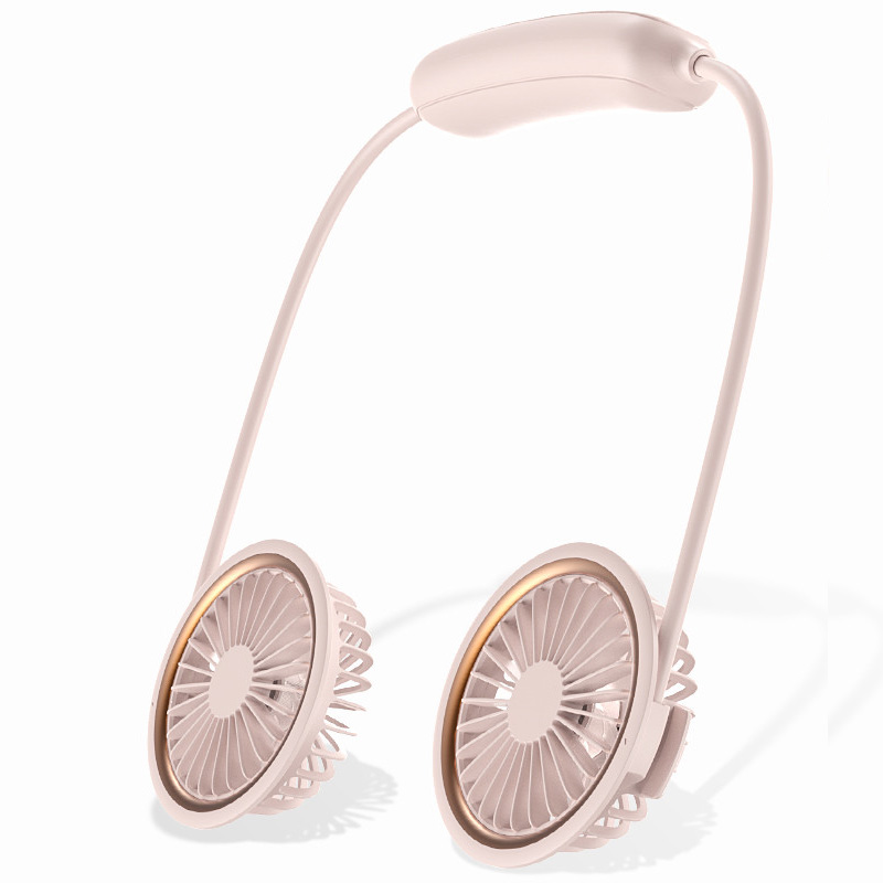 

WS36 Portable USB Charging Hanging Neck Flexible Mini Cooling Fan Quiet Outdoor Fan Cooler - Pink