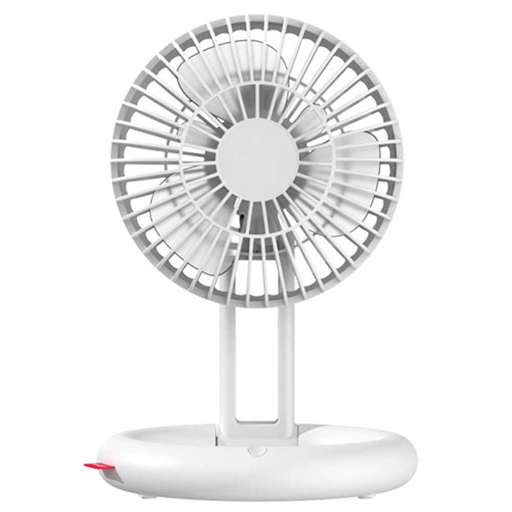 

Mini Foldable Desktop Summer Fan Cooler Rechargeable 3-Speed Cooling Fan - White