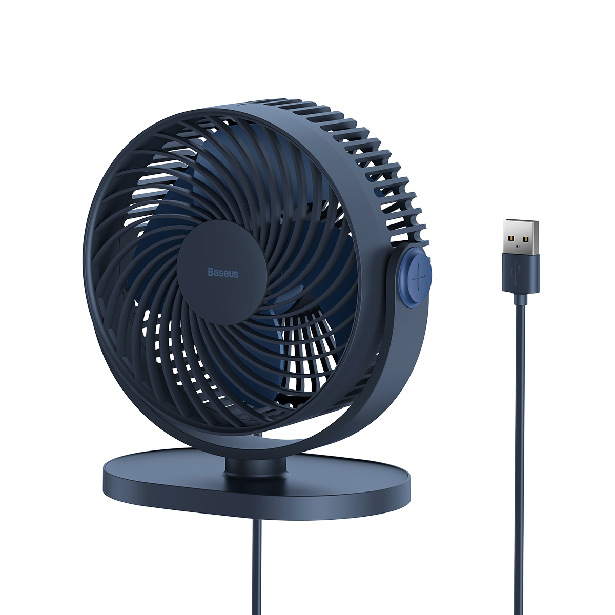 

Baseus Portable Desk Desk Fan Small USB - Синий