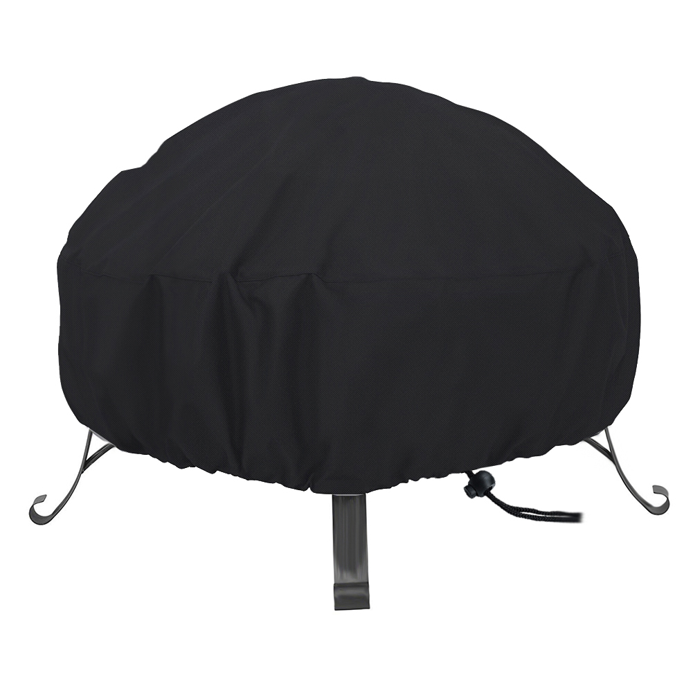 

Wasserdichte 420D Oxford Tuch Terrasse Feuerstelle Abdeckung Protector Outdoor Rundgrill BBQ Herd Cover 102x51cm (40-Zoll)