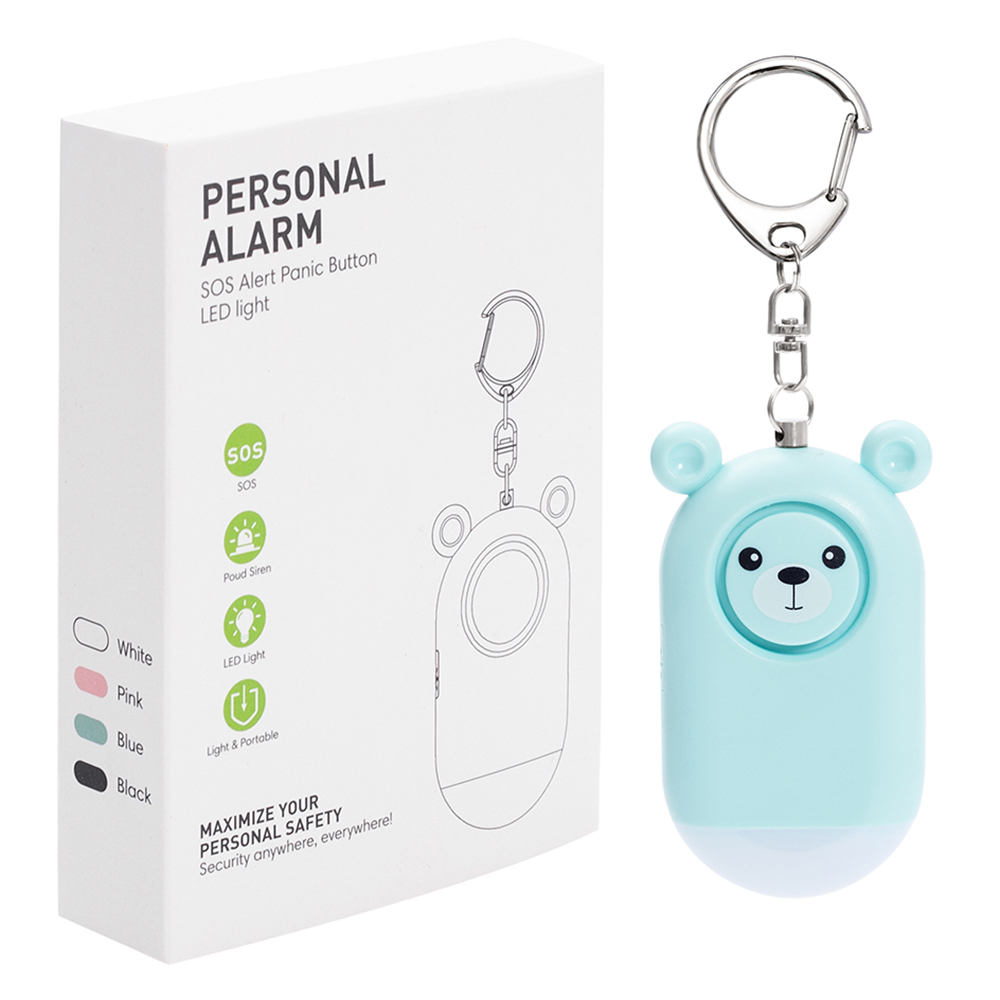 S11 Personal Safety Alarm for Women USB Rechargeable SOS Emergency Alertor - Blue