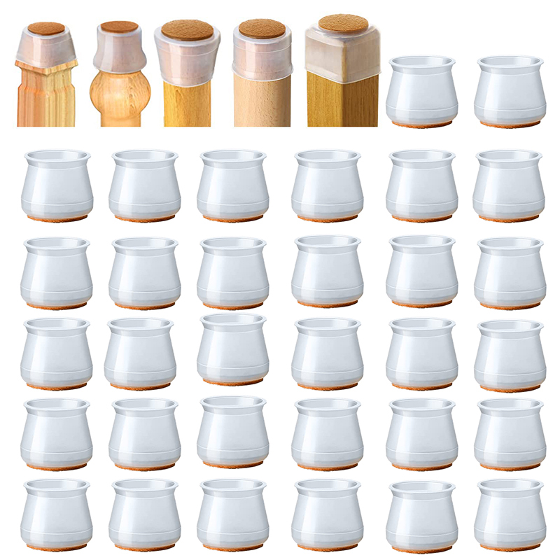 

YOUOKLIGHT YYJ-71 32Pcs / Set Chair Leg Caps Pads Silicone Furniture Table Foot Protectors Covers, Size: L