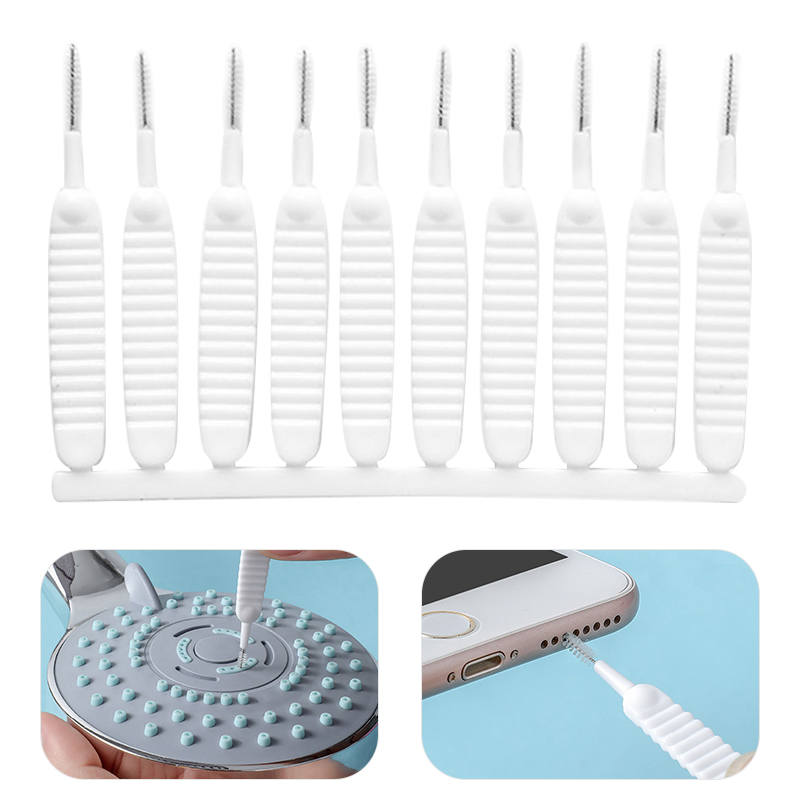 

10pcs Mini Duschkopfreinigung Pinsel Multifunktions Anti-clogging-lochreiniger Für Duschdüse Telefonanschluss