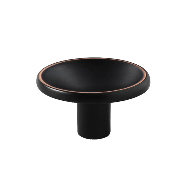 

JC02 Moderne Schubladen Runde Knopf Zink Legierungsschrank Schrank Kleiderschrebe Küchentür Ziehen Hardware - Schwarz / Anti-koper