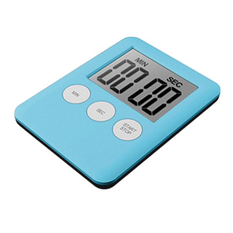 

Ultra Dünner Küchentimer Großer LCD -display Digital Magnetdown Countdown Kochtimer - Baby Blau