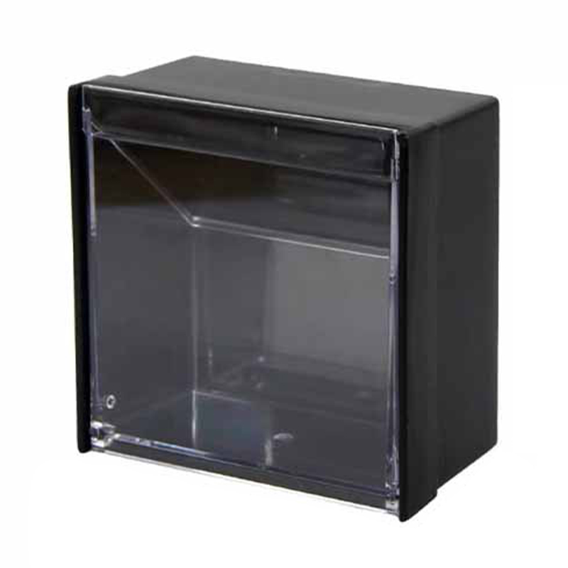 

Magnetische Wall Mobtspahr Bail Kleine Objekt Organizerbehälter, Kurzer Stil, 8,5x8.5x4.6 cm - Schwarz