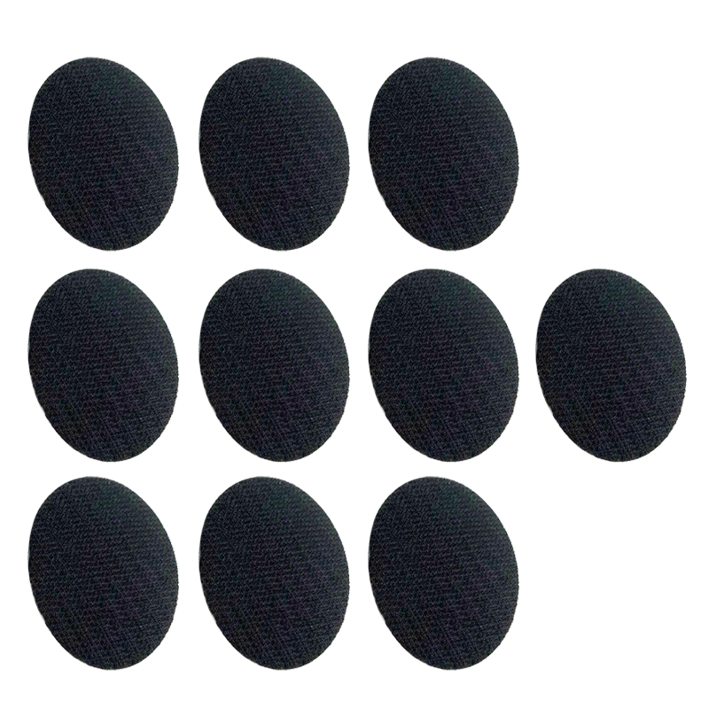 

10pair / Setzen Sie 60-mm-slip-self-selbstkleberbefestigungs-aufkleber-kleber Für Sofa-matten-teppich-anti-schlupf-fixklebeband - Schwarz