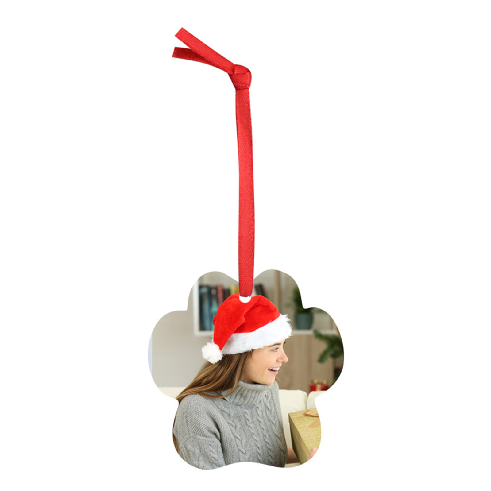 

Wärmetransfer Druck Aluminiumblatt Doppelseitiger Druck Weihnachten Diy-lieferungen Für Wohnkultur - SDGJ-D11 (88x90 Mm)