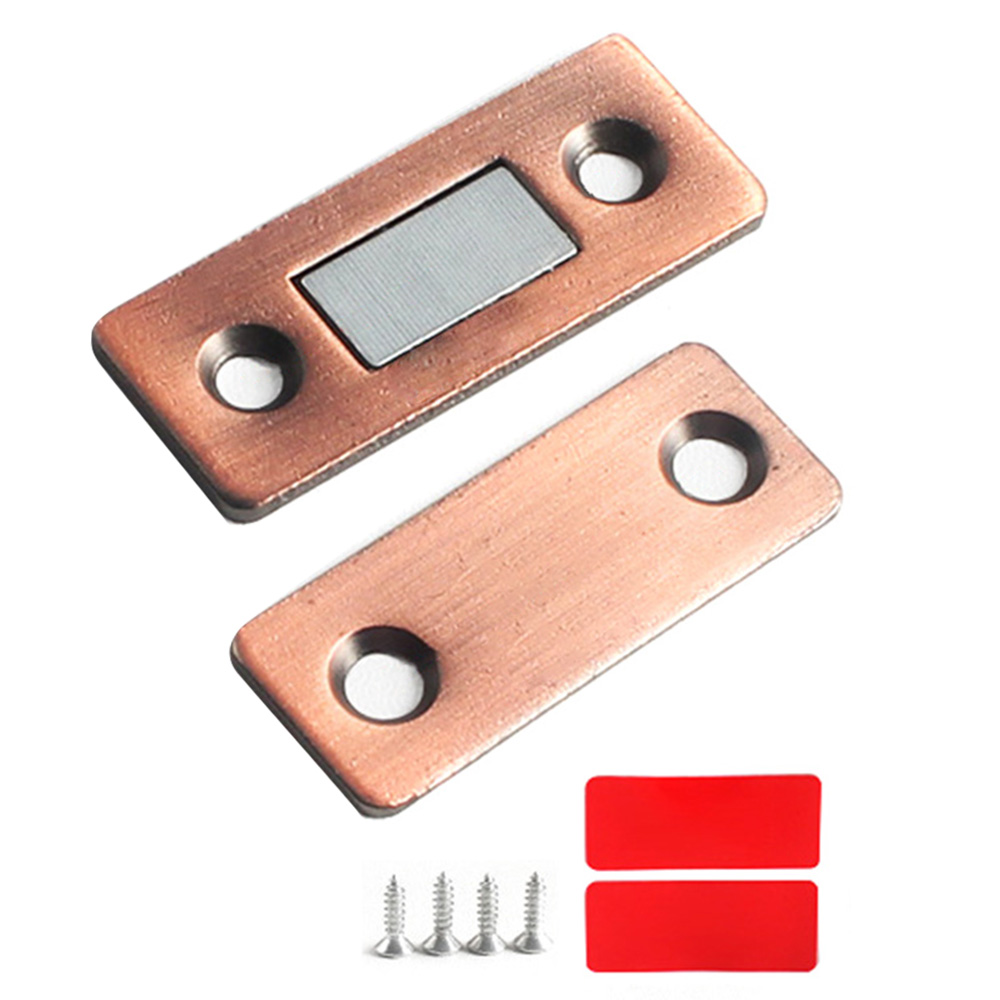 

2pcs / Magnetische Tor Tor Catk Edelstahlschaftschaften Magnet Fahren Kitiz Küchenstellet Nahmen Mit Klebstoff - Rote Bronze