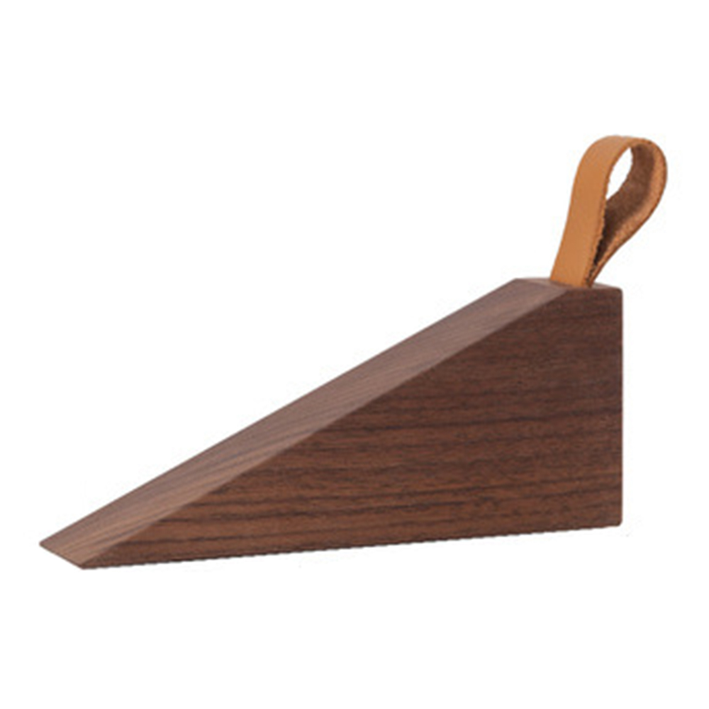 

Hölzerne Türstopper Dreieck Anti-rutsch Kratzfeste Schwarzer Walnuss-holz-türkeil, Größe L