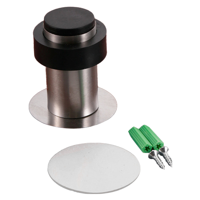 

60-mm-gummi-türstopper Antikollision Edelstahlkleber-türhalter Blockwandschutzschutz - Pinselstahlfarbe