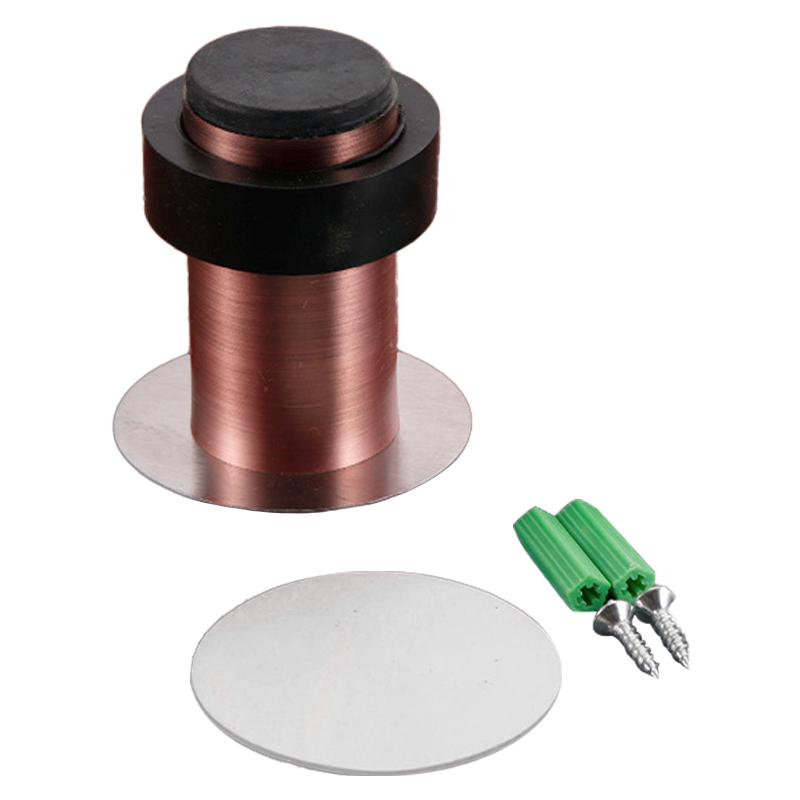 

60-mm-gummi-türstopper Antikollision Edelstahlkleber-türhalter Blockwandschutzschutz - Rote Bronze