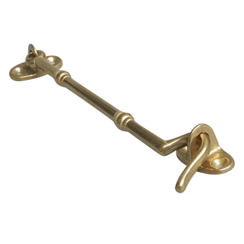 

10.5 cm Retro Messing Windproof Eye Bolt Hasp Haken Fensterschrank Tür Aufenthalt Fang - Messingfarbe