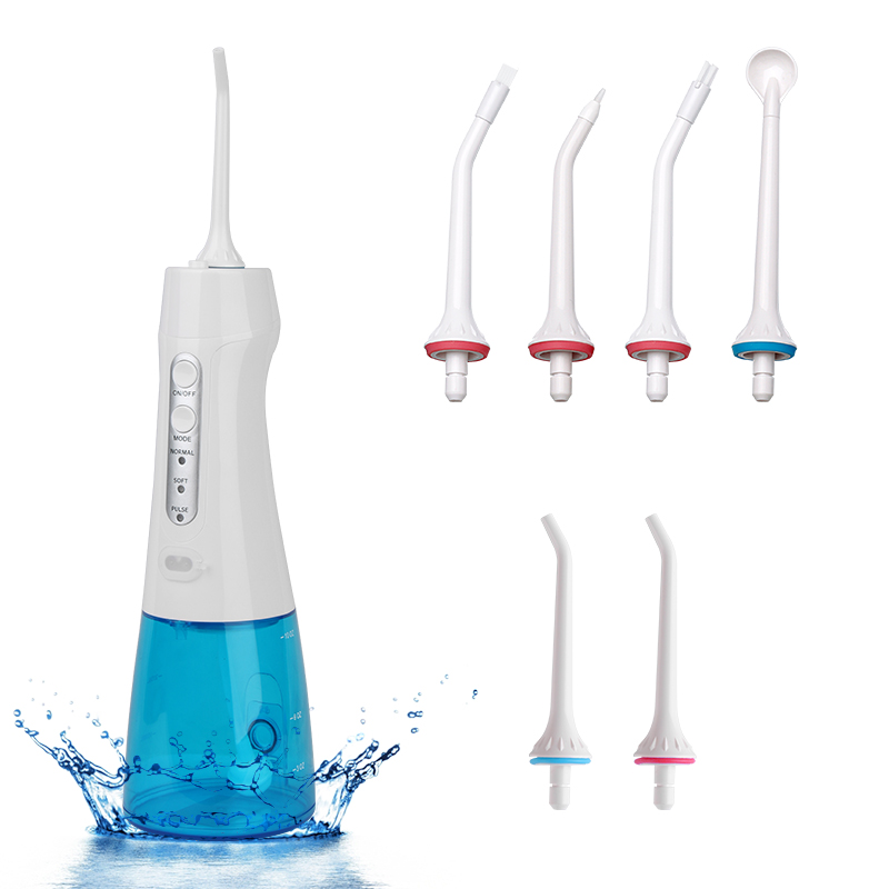 

WATER FLOSSER WF201 Waterproof Rechargeable Dental Oral Irrigator Water Jet with 300ml Water Tank for Travel Home