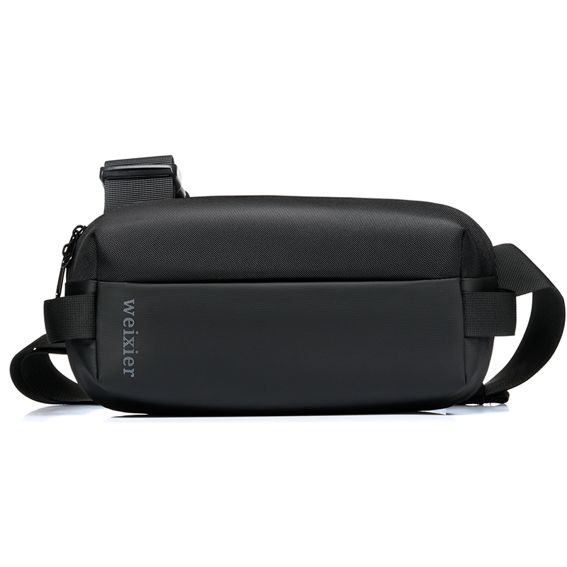 

WEIXIER 9552 Oxford Cloth Multi-Function Crossbody Chest Bag - Black