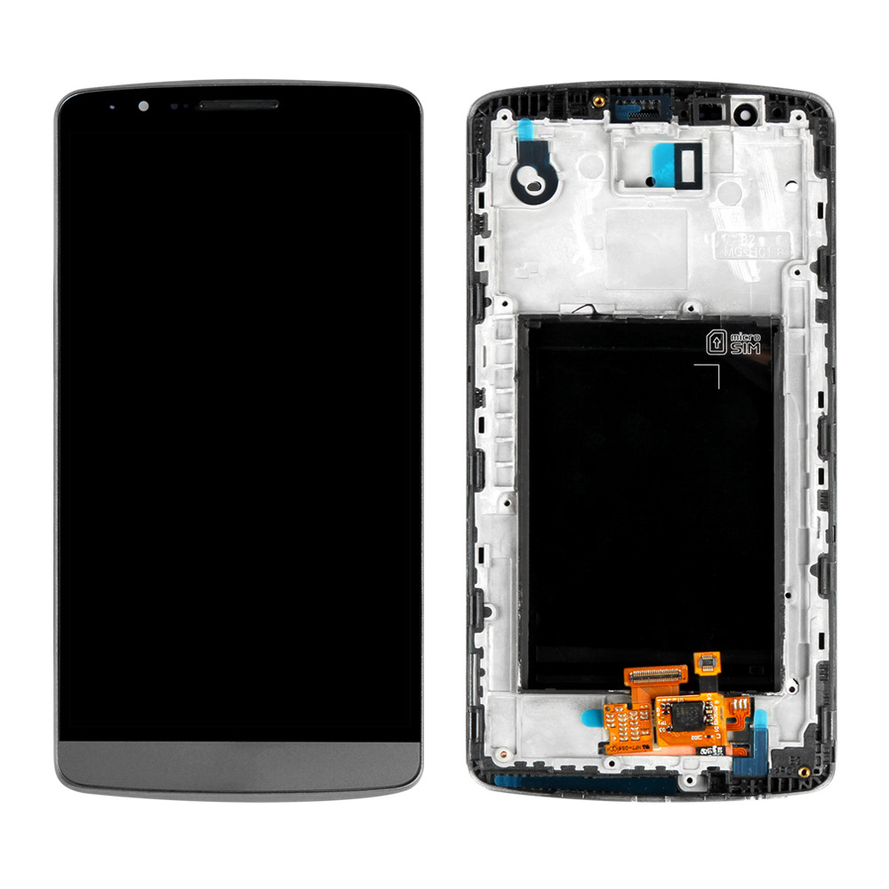 

LCD -bildschirm Und Digitalisierer Vollbaugruppe Mit Rahmenersatz Für LG G3 D850/D855/D852 - Schwarz, LG G3