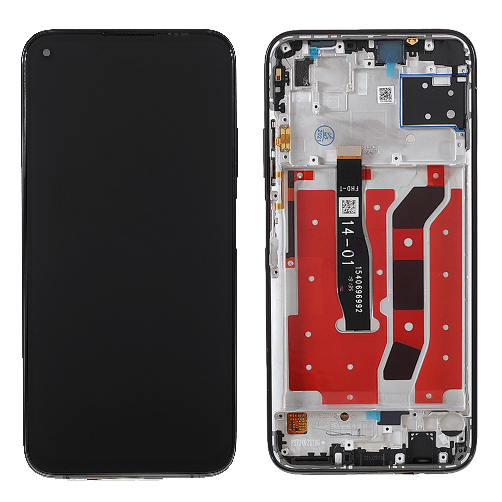 

Für Huawei P40 Lite 4g/nova 6 SE LCD -anzeigebildschirm Und Digitalisiererbaugruppe + Rahmenersatzteile (ohne Logo) - Schwarz, Huawei P40 lite 4G