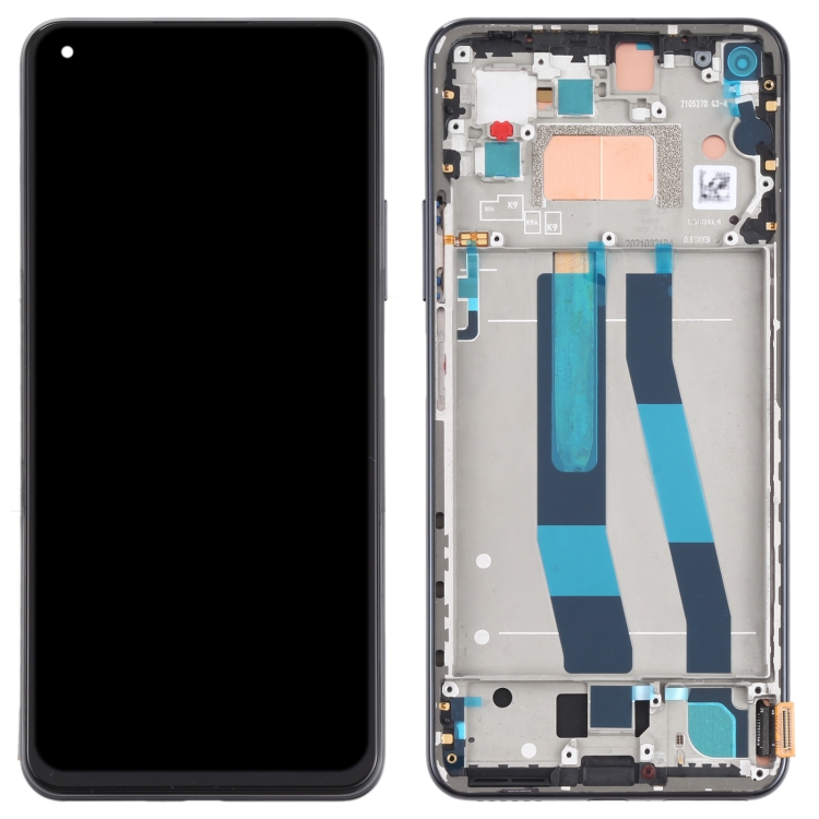 

Für Xiaomi Mi 11 Lite 4G M2101k9ag/mi 11 Lite 5G M2101K9AI Grad S OEM Amoled Screen- Und Digitalisiererbaugruppe + Rahmen Teile Ersetzen (ohne Logo) - Schwarz, Xiaomi Mi 11 Lite 4G