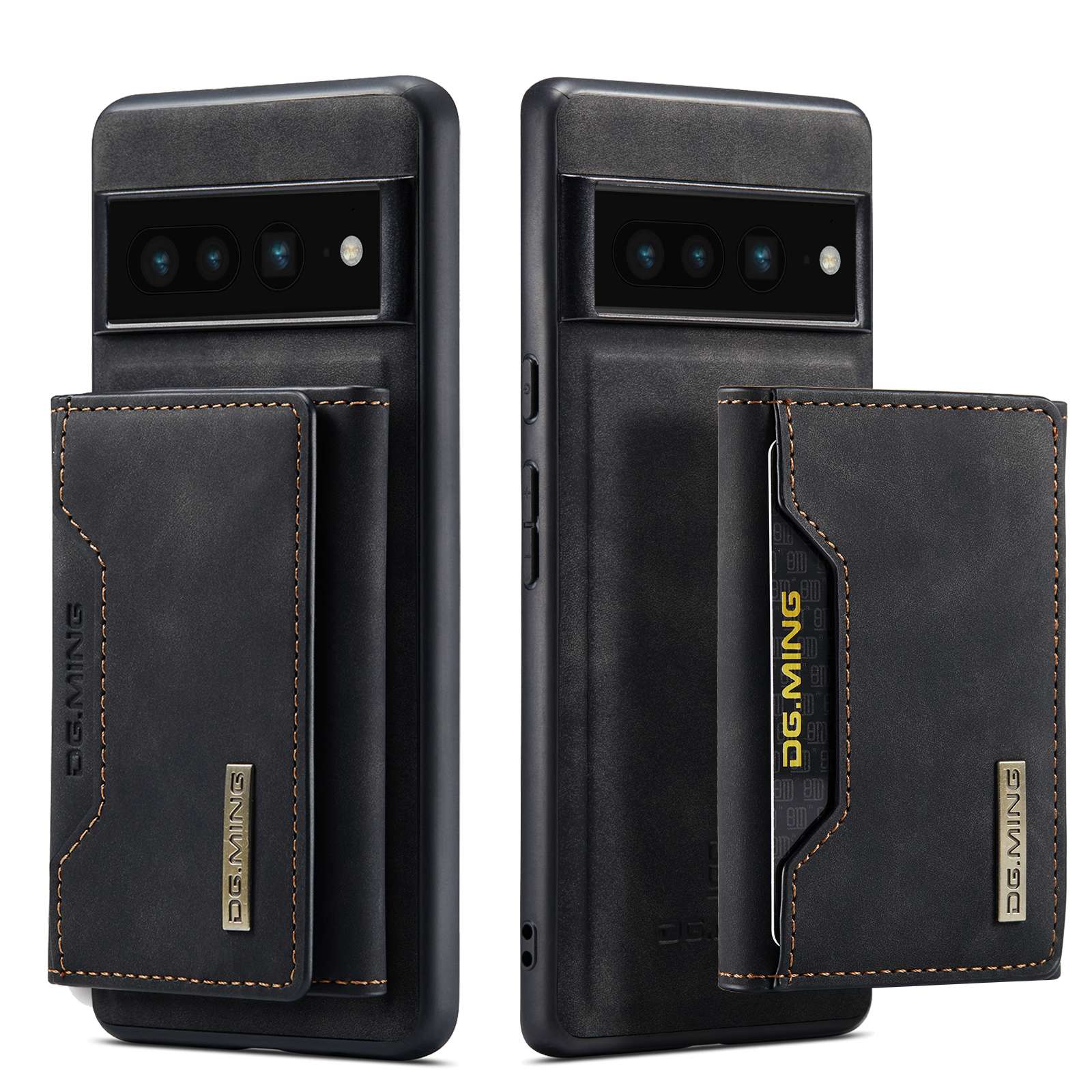 

Dg. Magnetbriefhülle Der Ming M2-serie Für Google Pixel 7 Pro, Abnehmbarer 2-in-1-kickstand-drop-proof-cover - Schwarz, Google Pixel 7 Pro 5G