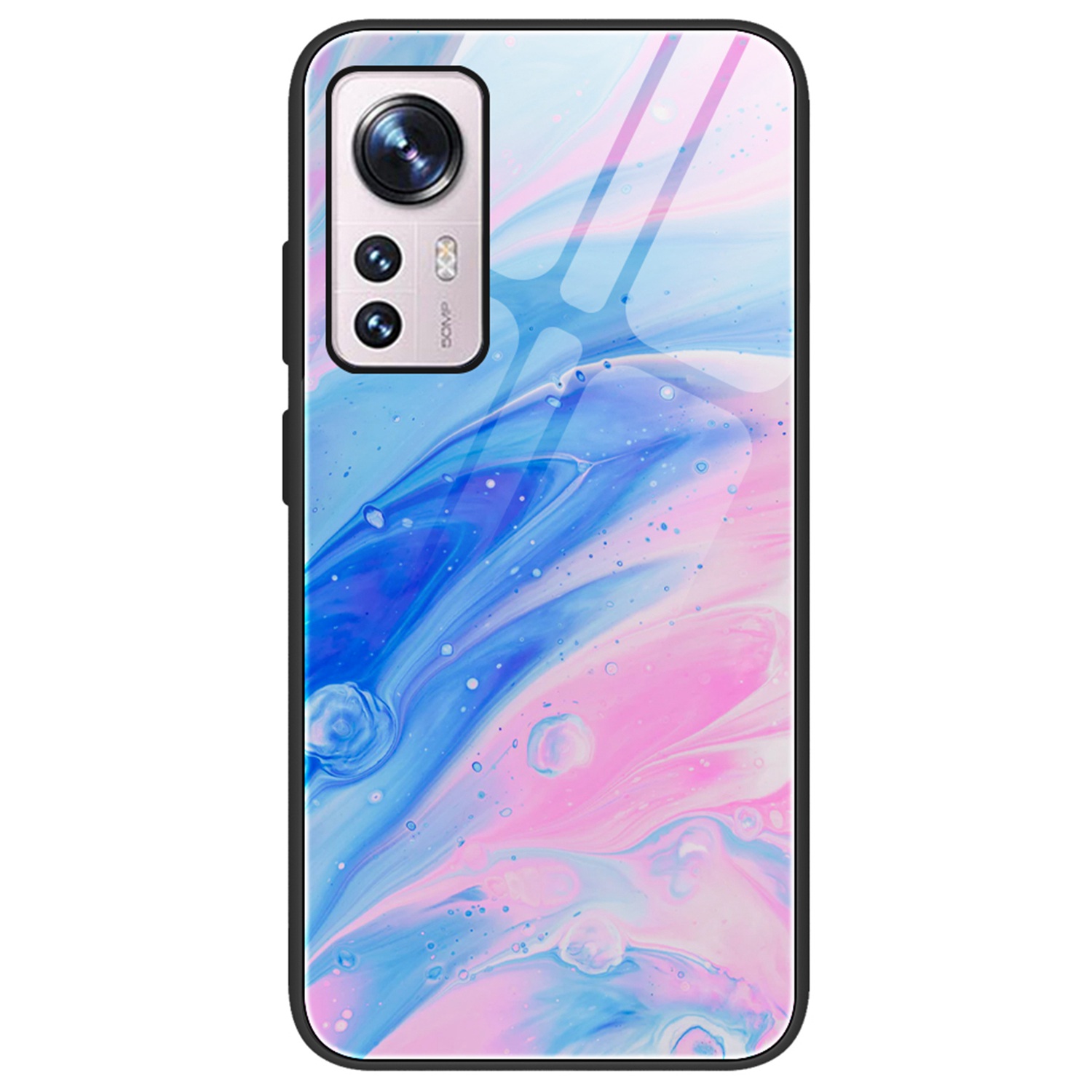 

Stylish Marmor Muster Schutzabdeckung Für Xiaomi 12 Pro 5g/12s Pro 5G/12 Pro (abmessung) 5G, Temperierte Glas + PC + TPU -telefonhülle - DL05, Xiaomi 12 Pro 5G