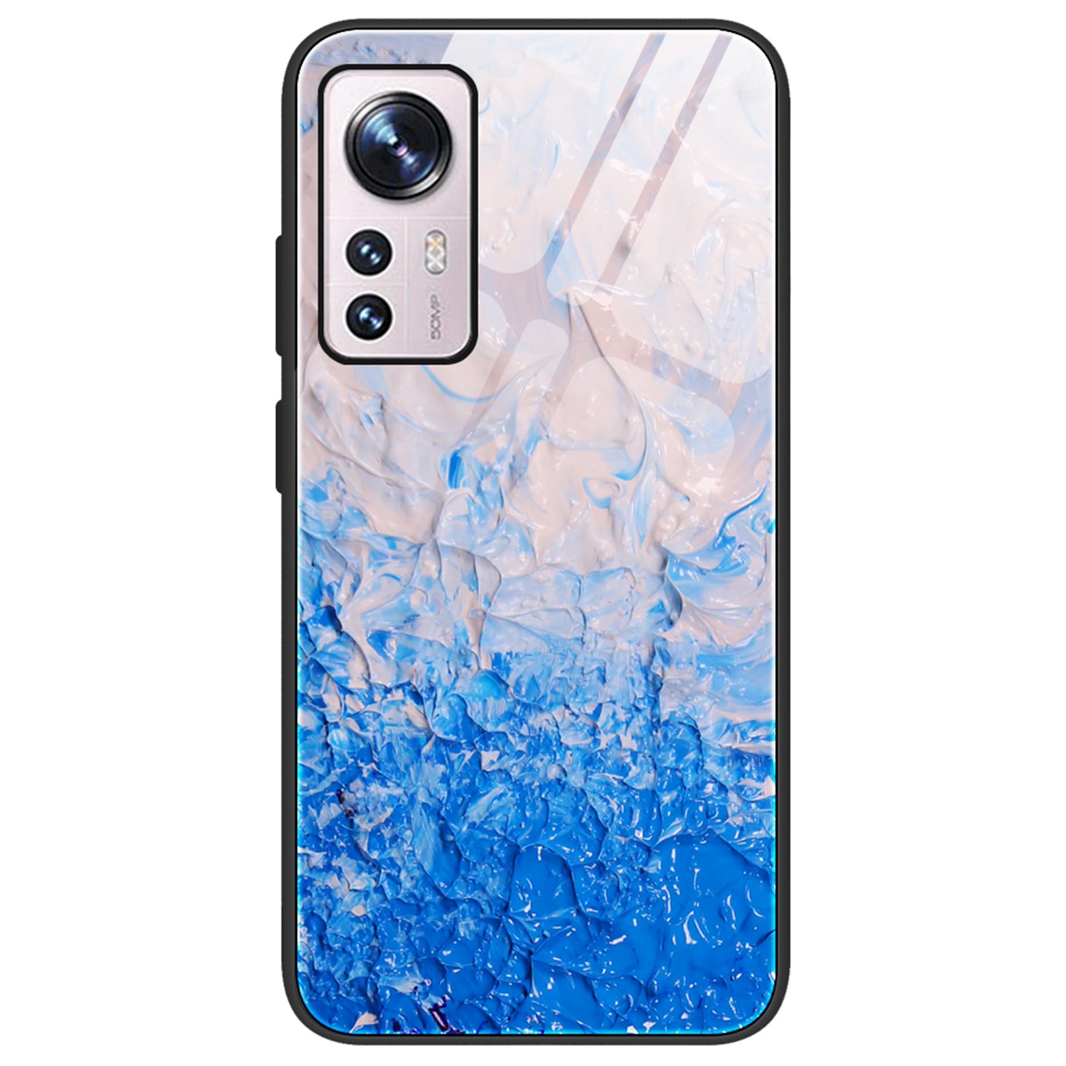 

Stylish Marmor Muster Schutzabdeckung Für Xiaomi 12 Pro 5g/12s Pro 5G/12 Pro (abmessung) 5G, Temperierte Glas + PC + TPU -telefonhülle - DL07, Xiaomi 12 Pro 5G