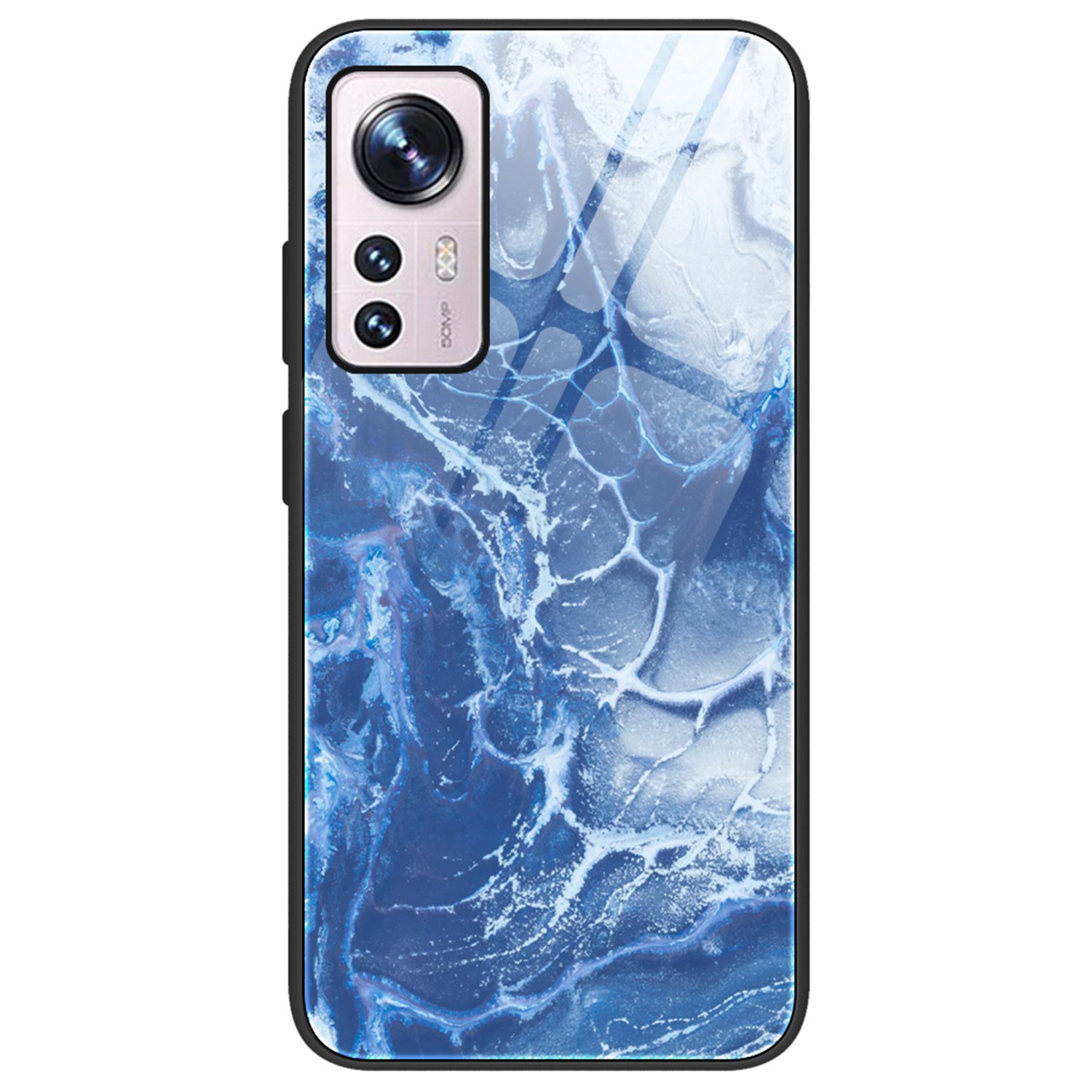 

Schutzhülle Für Xiaomi 12 5g/12x 5g/12s 5G, Temperaturglas + PC + TPU Marmormuster Hybridhybridabdeckung - DL03, Xiaomi 12 5G