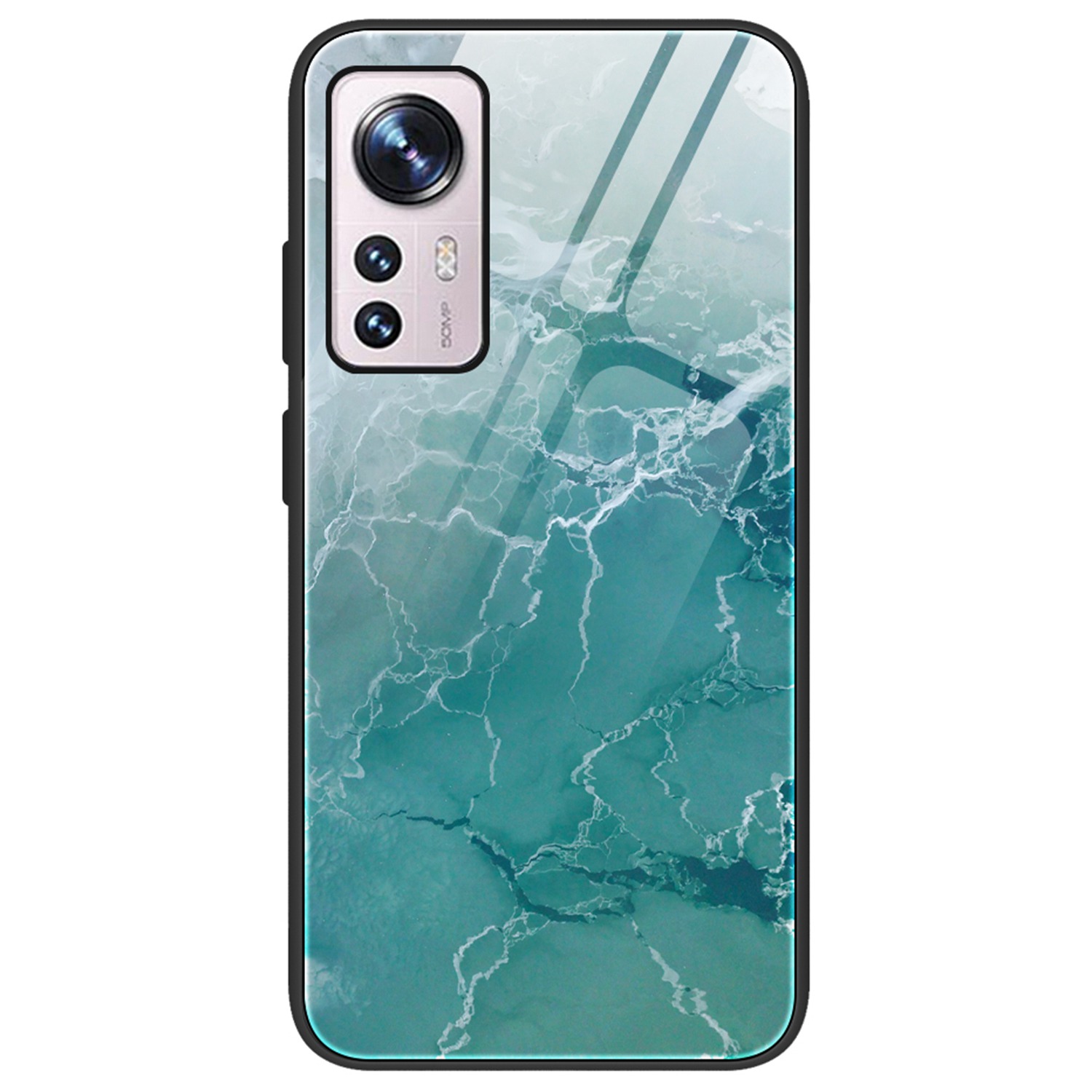 

Schutzhülle Für Xiaomi 12 5g/12x 5g/12s 5G, Temperaturglas + PC + TPU Marmormuster Hybridhybridabdeckung - DL04, Xiaomi 12 5G