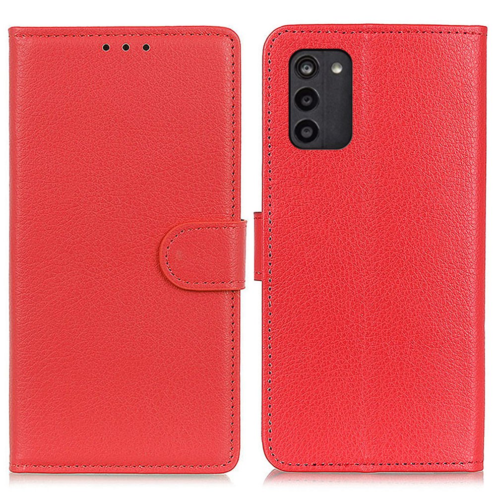 

Für Nokia G100 Antiball Litchi Textur Wallet Flip Hülle PU Leder Telefon Schutzschutzstand - Rot, Nokia G100