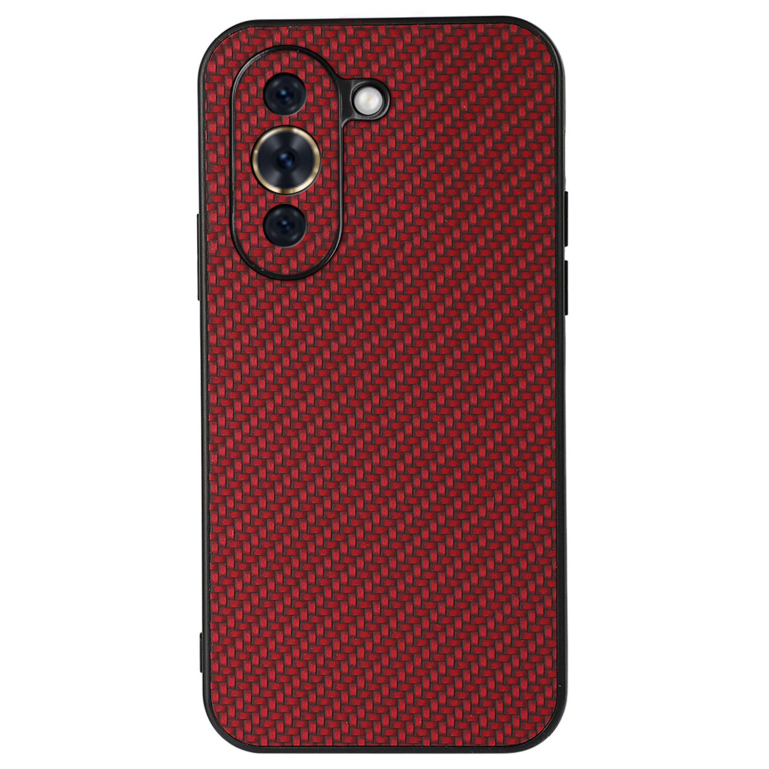 

Für Huawei Nova 10 Pro 4G Kratzfeste Anti-schock-kohlefaser-textur Leder Beschichtete Tpu-telefonhülseabdeckung - Rot, Huawei nova 10 Pro 4G