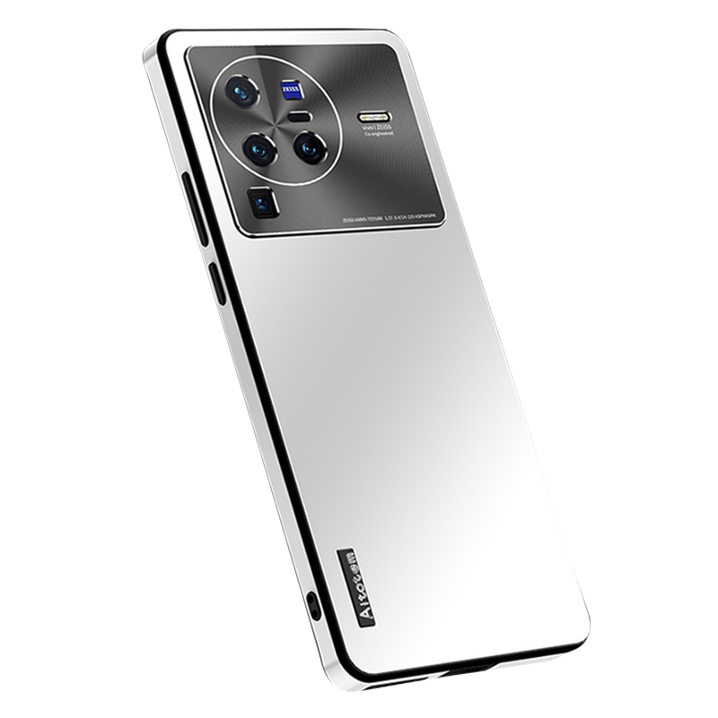 

Für Vivo X80 Pro 5G Anti-fingerabdruck Matte Anti-scratch Aluminium-leichtmetall-linsenabdeckung Präziser Ausschnitt Tpu+pc-telefonhülle - Weiß, vivo X80 Pro 5G