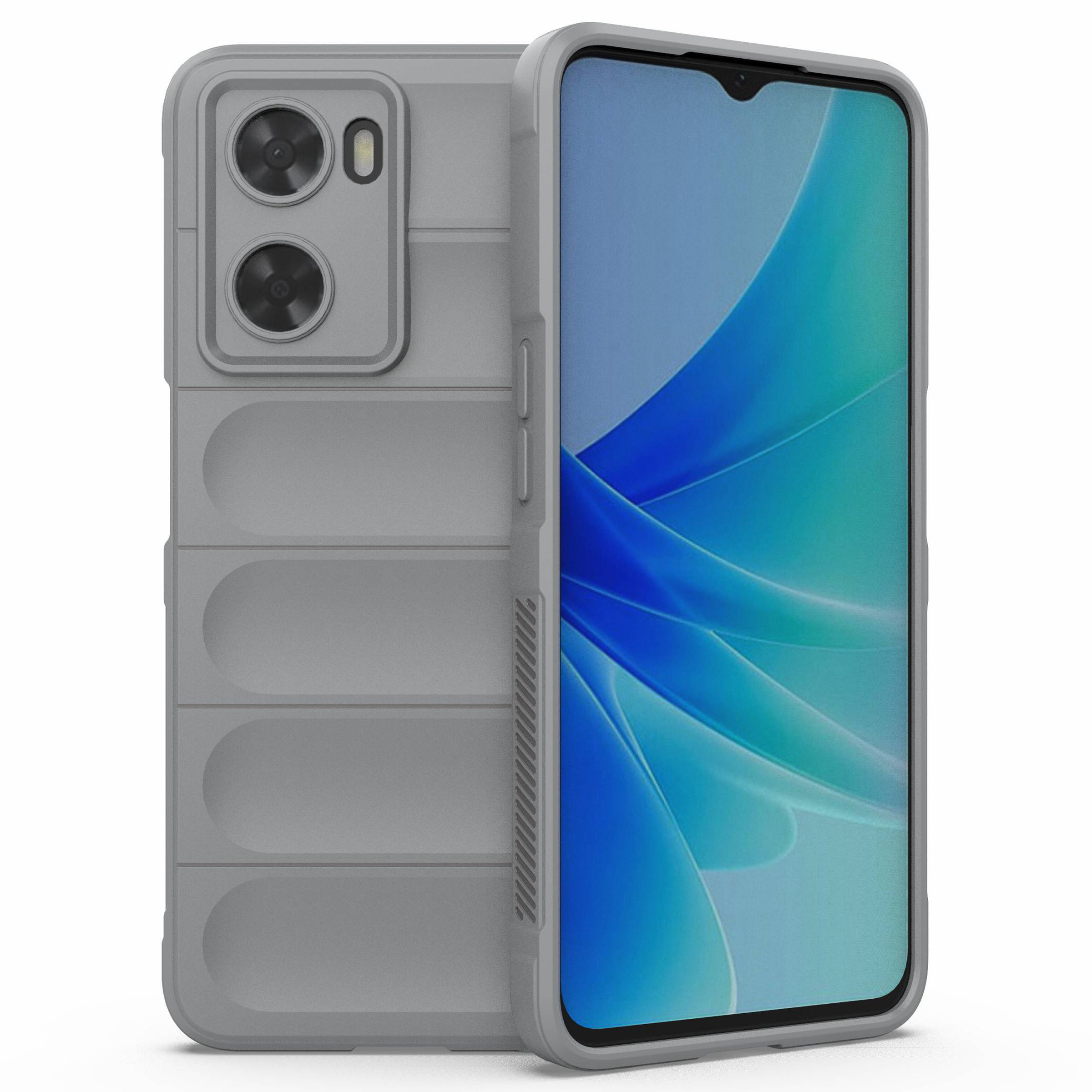 

Für Oppo A57 4G Rugged Design TPU Phone Protective Case Anti-kratzer-smartphone-rückdecke - Hellgrau, Oppo A57 4G