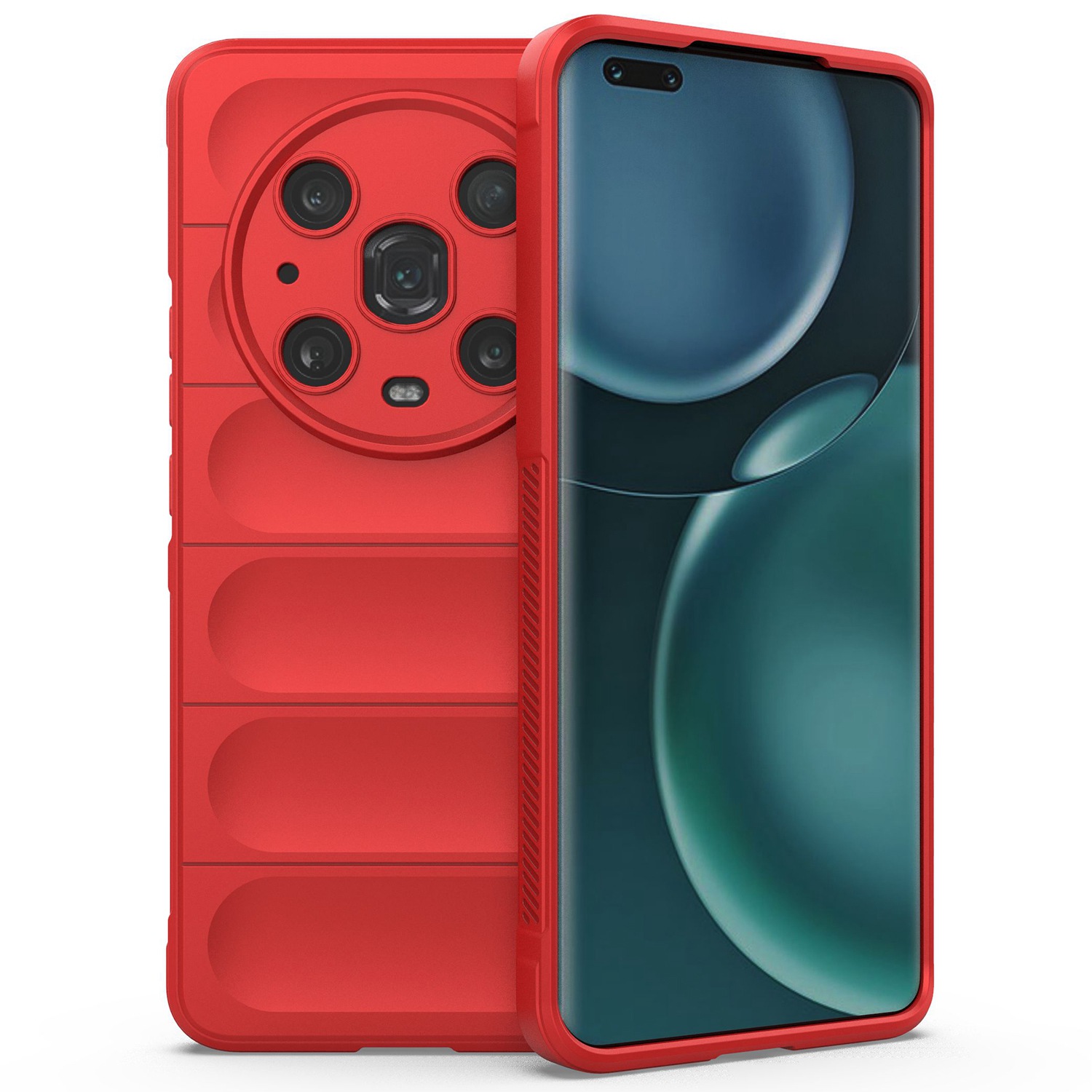 

Für Honor Magic4 Pro 5G Anti-drop Flexible TPU Phone Protective Case Anti-kratzer-smartphone-rückdecke - Rot, Honor Magic4 Pro 5G