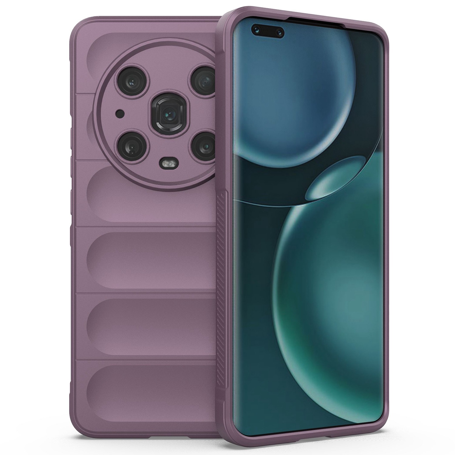 

Für Honor Magic4 Pro 5G Anti-drop Flexible TPU Phone Protective Case Anti-kratzer-smartphone-rückdecke - Helles Lila, Honor Magic4 Pro 5G