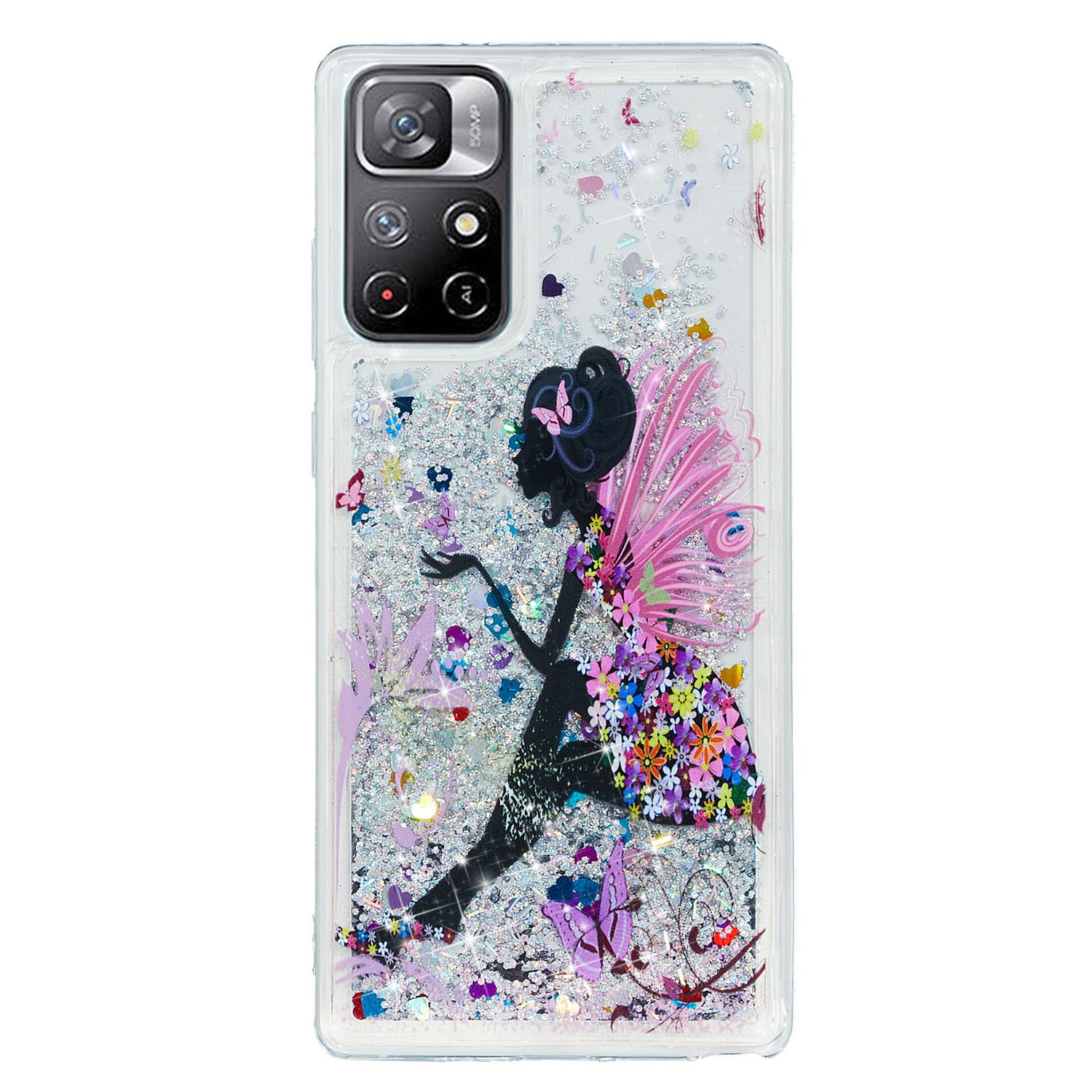 

Für Xiaomi Redmi Anmerkung 11 5G Bewegliche Flüssigkeitsfall -präds -muster Weiche Flexible TPU -hautabdeckung - Mädchen, Xiaomi Redmi Note 11 5G