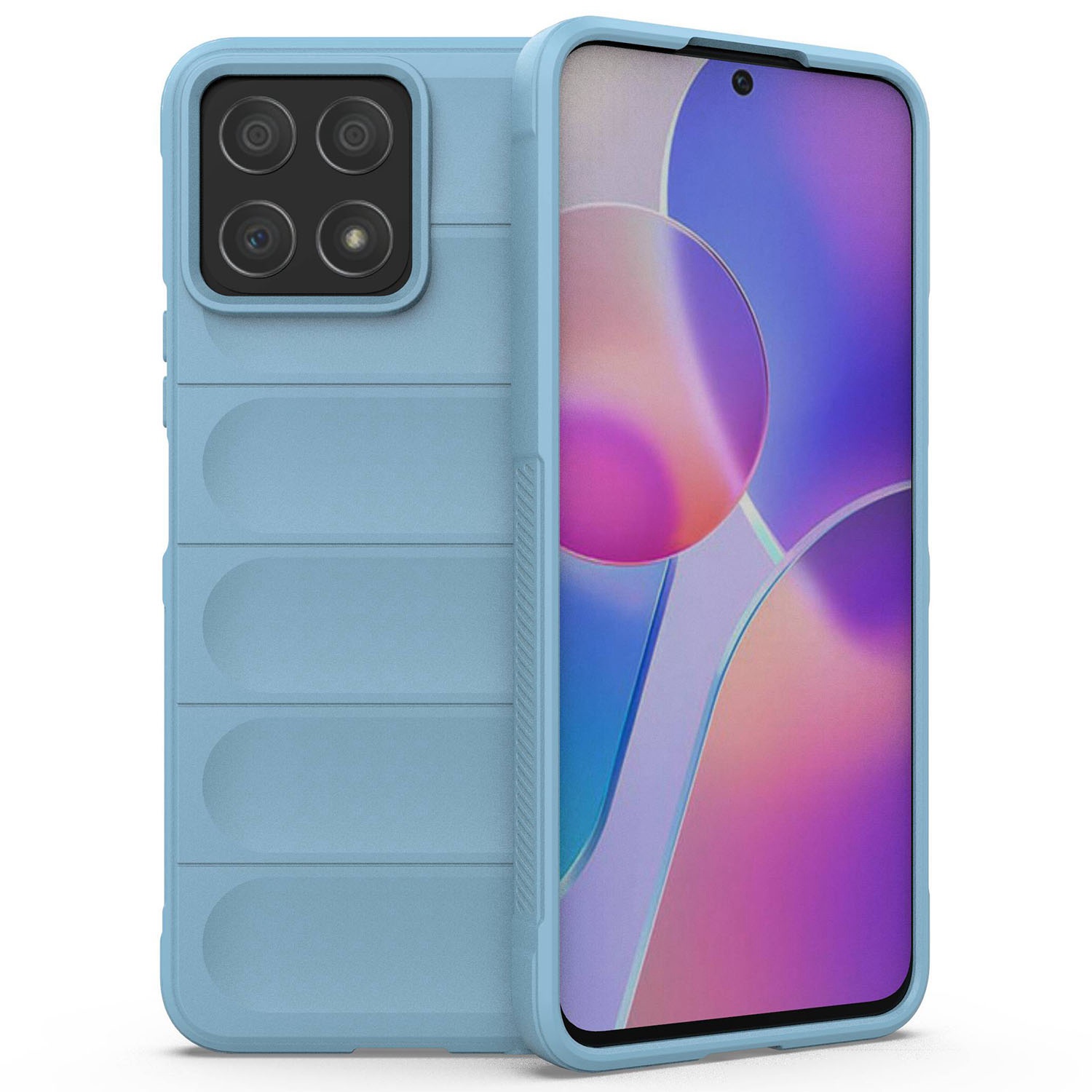 

Für Ehre X8 / X30i Rugged Rückenabdeckung Anti-fall-fall-schutz Flexible Tpu-telefonhülle - Baby Blau, Honor X8 4G