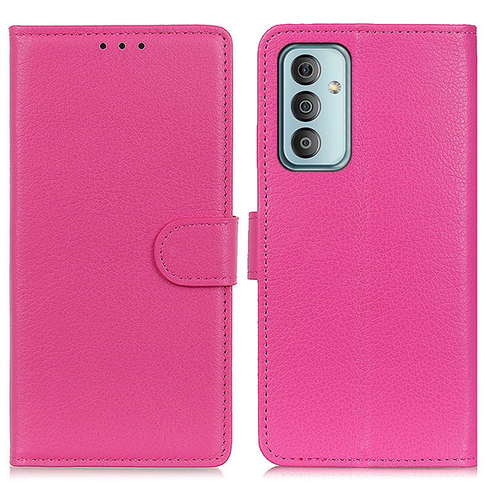 

Для Samsung Galaxy M13 4G Litchi Texture Cash Case pu Кожаная Защитная Крышка с Кошельком Подставки - Роза, Galaxy M13 4G