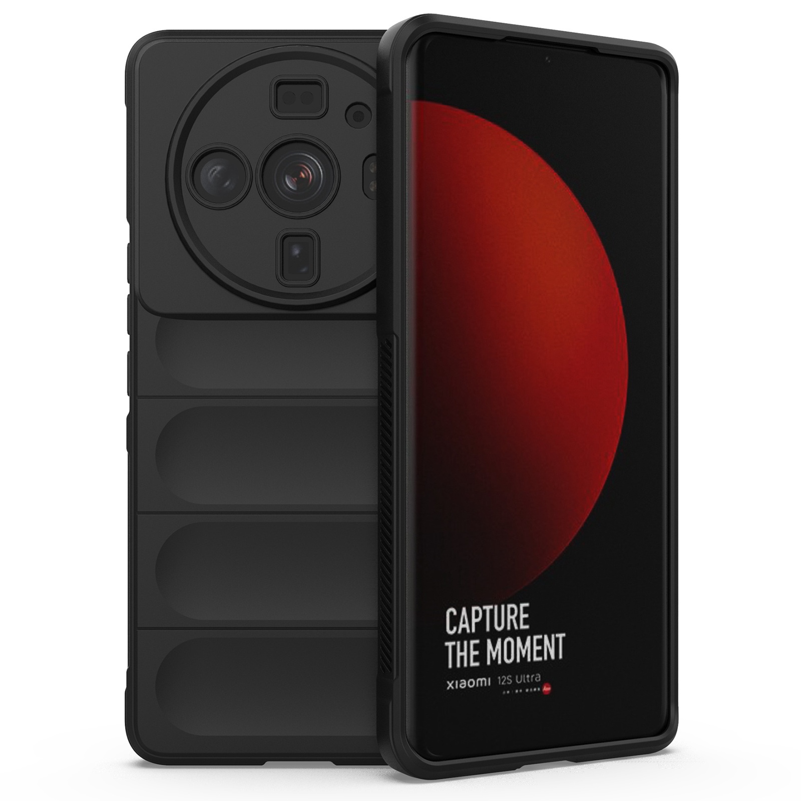 

Für Xiaomi 12s Ultra 5G Drop-proof-schockdelie-abdeckungsschutz Kameraschutz Rugged Tpu-hülle - Schwarz, Xiaomi 12S Ultra 5G