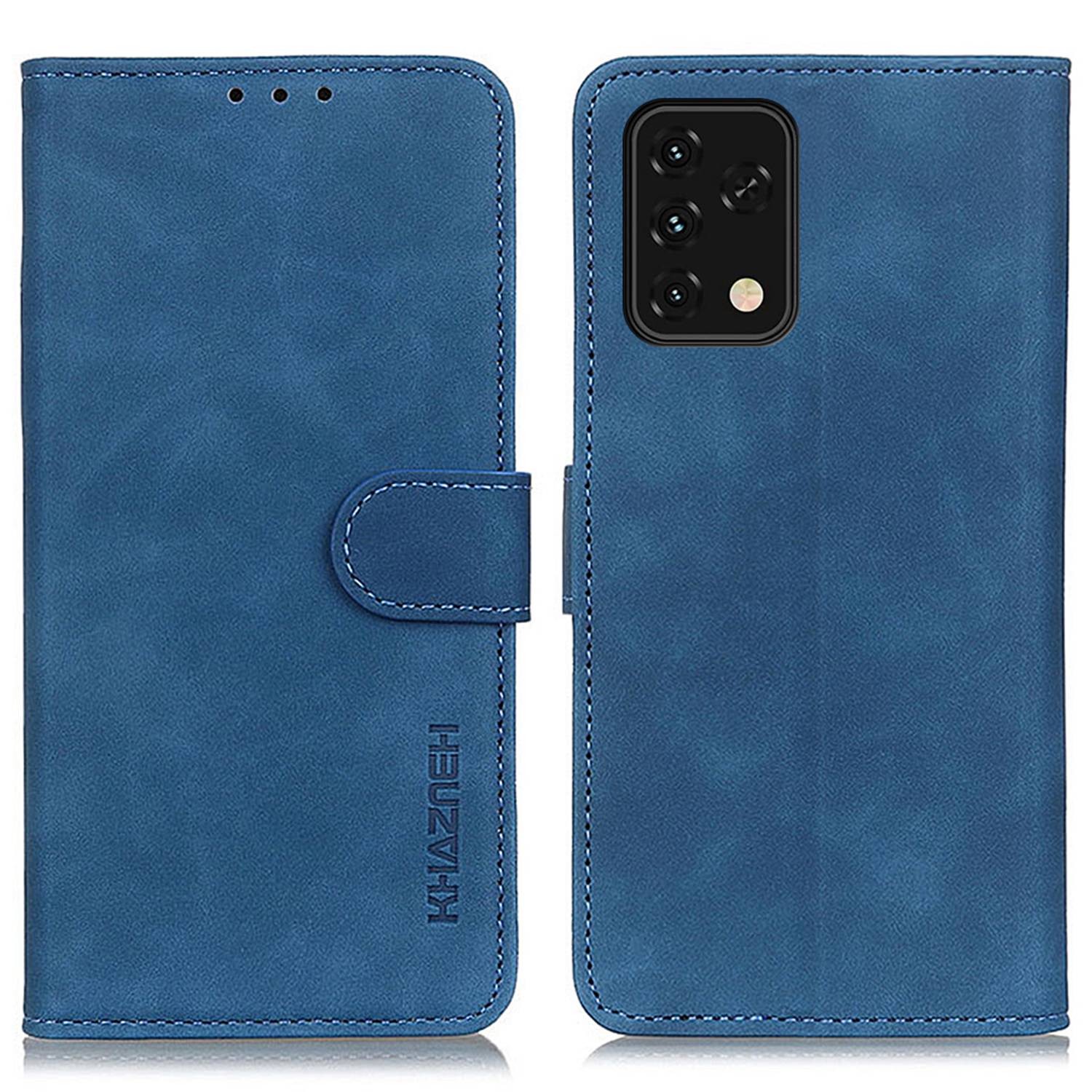

Khazneh Für Umiidigi Power 5s 4G Vintage PU Lederschutzwallet Ständer Verfügt Über Eine Gut Geschützte Handy-hülle. - Blau, UMIDIGI Power 5S 4G