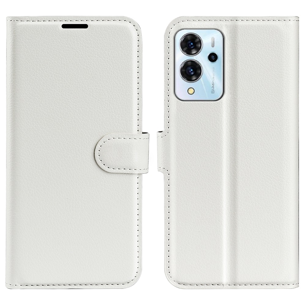 

Für ZTE Blade V40 Pro Schockdichte Litchi Textur Folio Flip Phone Hülle PU Leder TPU Wallet Stand Cover - Weiß, ZTE Blade V40 Pro