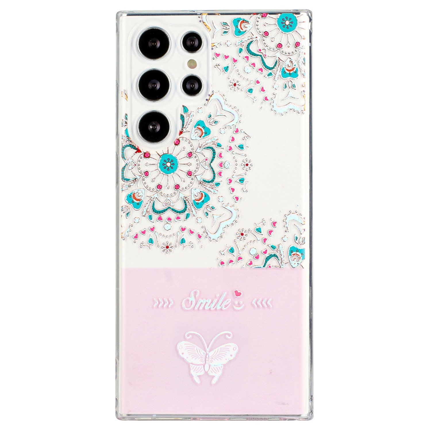 

Lacquered Butterfly TPU Case for Samsung Galaxy S22 Ultra 5G Mobile Phone Back Protector Cover - White, Galaxy S22 Ultra 5G