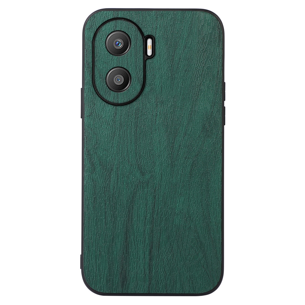

Anti-kratzer-holztextur Zurück-deckung Für Honor X40i 5G, Slim-fit-pu-leder-schütze Handyschutzhülle - Grün, Honor X40i 5G