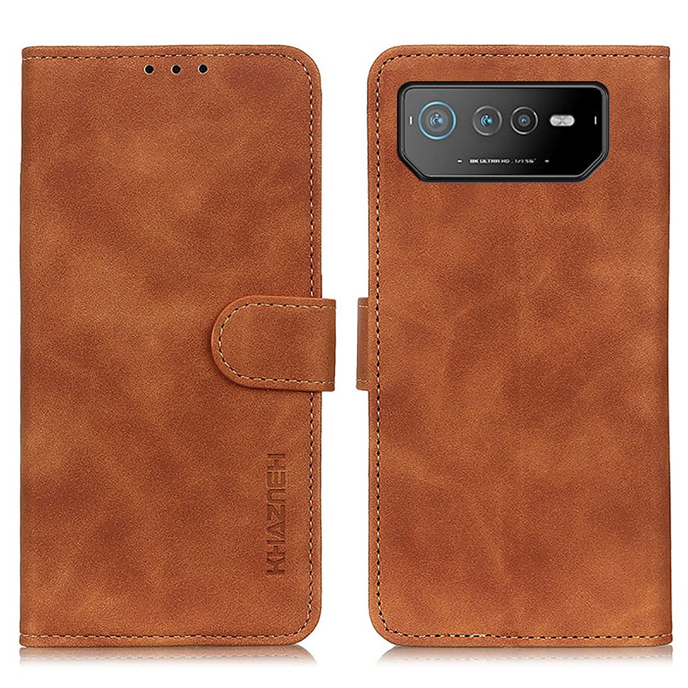 

Khazneh Für Asus Rog Telefon 6 5G Drop-sof-probon-vintage-pu-leder-deckungs-brieftasche Schutzhülle - Braun, Asus ROG Phone 6 5G