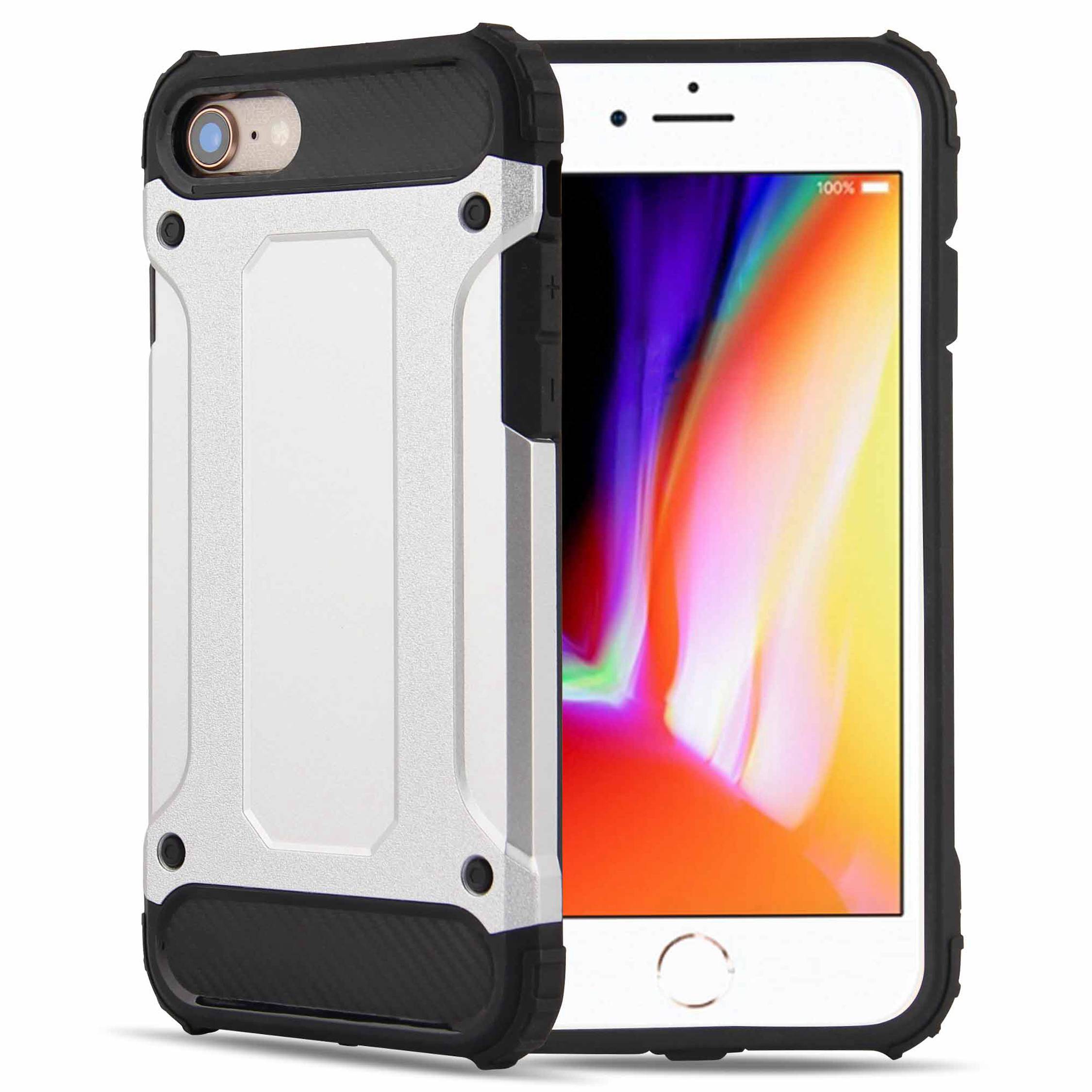 

Для Iphone 7 / 8 4,7 Дюйма / SE (2020) / SE (2022), Anti-drop TPU + пк с Обратной Крышкой. - Серебряный, iPhone SE (2022)