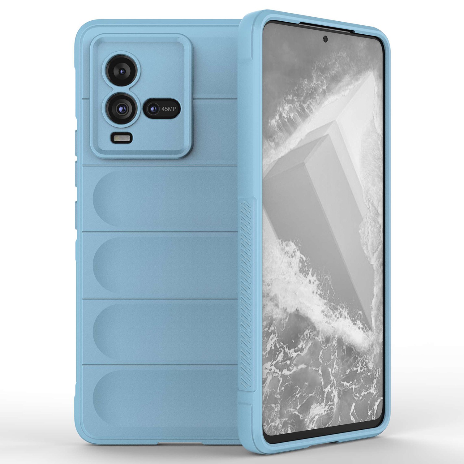 

Für Vivo Iqoo 10 5G Rugged Back Drop Protection Tpu-fall Präziser Ausschnitt Anti-kratzer-telefonabdeckung - Baby Blau, vivo iQOO 10 5G