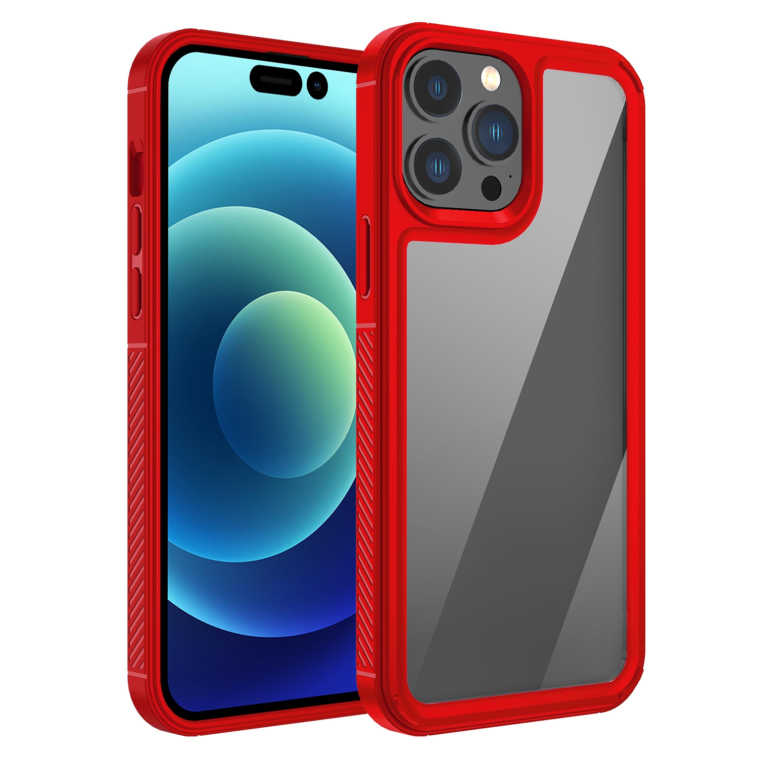 

Серия Forerunner Для Iphone 14 Pro Max 6,7 Дюйма TPU Bumper PC Back Phone Case Case Anti-dop Arop Corn - Красный, iPhone 14 Pro Max