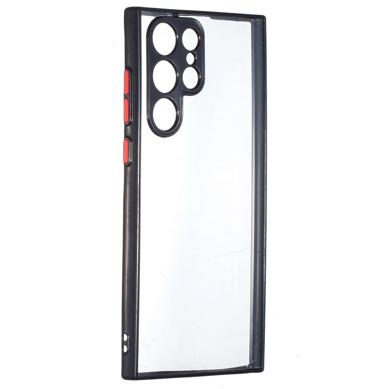 

Shockpereprotefaction Case Для Samsung Galaxy S22 Ultra 5G, Crystal Clear Hard PC Soft TPU Cople - Черный, Galaxy S22 Ultra 5G