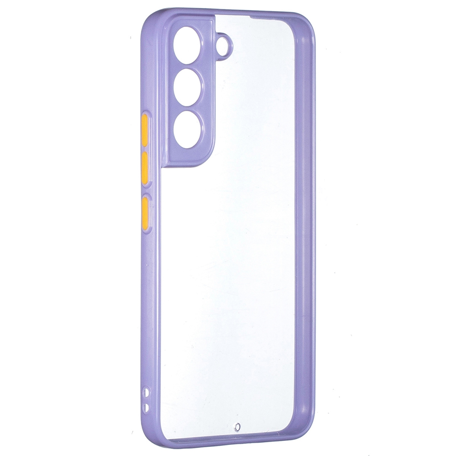 

Transparent Protective Case for Samsung Galaxy S22 5G, Anti-scratch Hybrid PC + TPU Phone Cover - Purple, Galaxy S22 5G