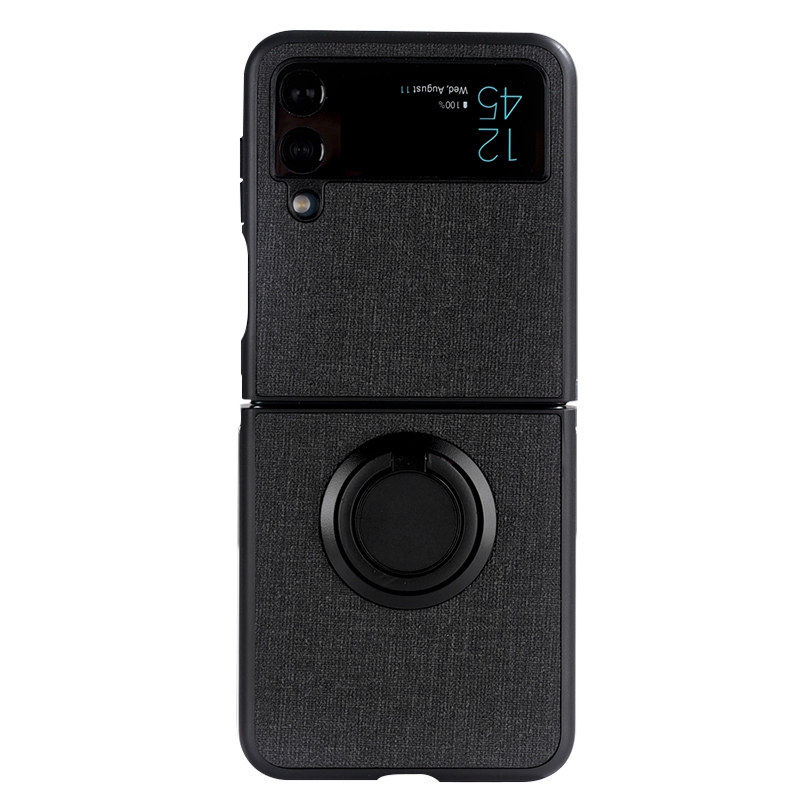

Для Samsung Galaxy Z Flip4 5g-корпус Дизайн Кольцевого Корпуса Дизайн Защитной Телефонной Крышки по Защите. - Черный, Galaxy Z Flip4 5G