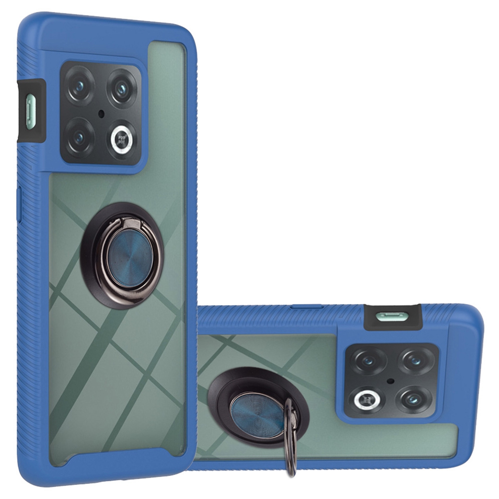 

YB PC Series-5-telefonhülle Für OnePlus 10 Pro 5G, Anti-fall-kickstand-mobilfunk-mobilfunkabdeckung Mit Ringhalter - Saphir, OnePlus 10 Pro 5G